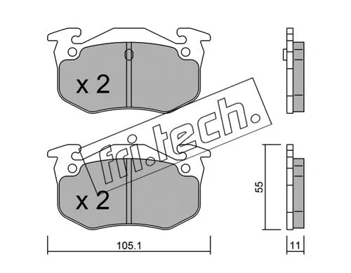 Brake Pad Set, disc brake (040.0)