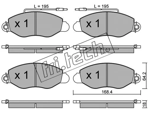 Brake Pad Set, disc brake (552.1)