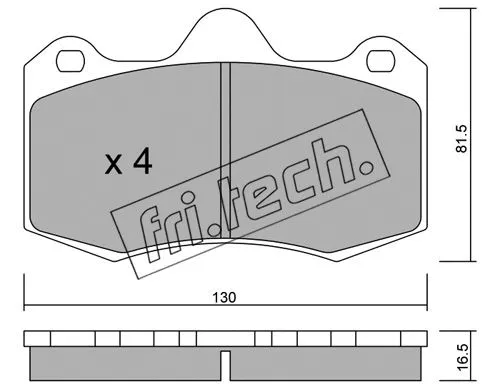Brake Pad Set, disc brake (407.0)