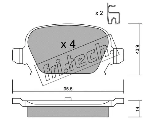Brake Pad Set, disc brake (557.0)