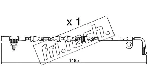 Warning Contact, brake pad wear (SU.229)