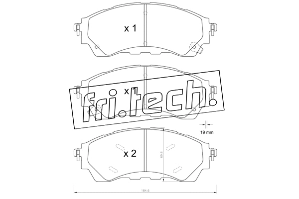 Brake Pad Set, disc brake (1343.0)