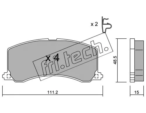 Brake Pad Set, disc brake (257.0)
