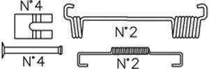 Accessory Kit, brake shoes (1394)