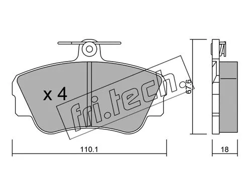 Brake Pad Set, disc brake (132.0)