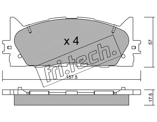 Brake Pad Set, disc brake (899.0)