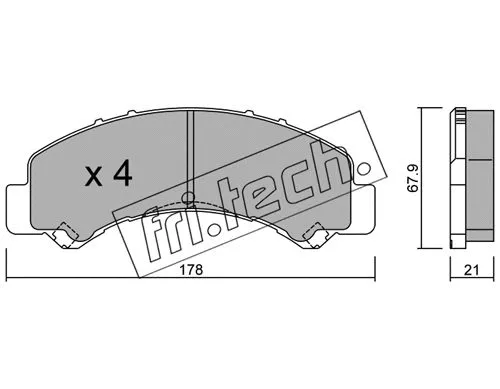 Brake Pad Set, disc brake (941.0)