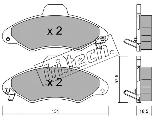 Brake Pad Set, disc brake (073.1)