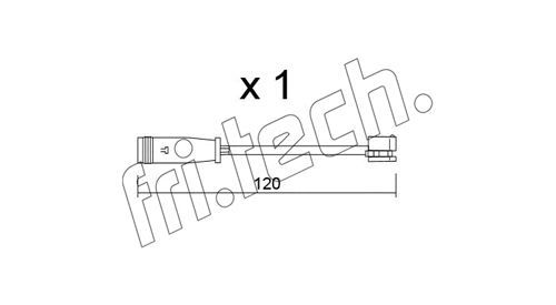 Warning Contact, brake pad wear (SU.398)