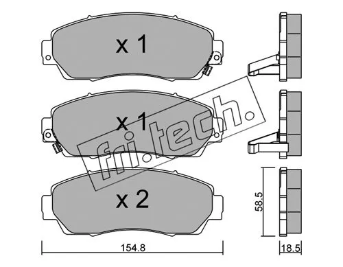 Brake Pad Set, disc brake (920.0)