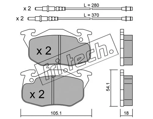 Brake Pad Set, disc brake (039.1)