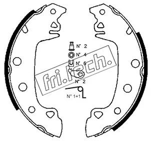 Brake Shoe Set (1088.204K)