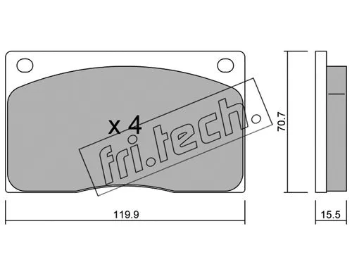 Brake Pad Set, disc brake (091.0)