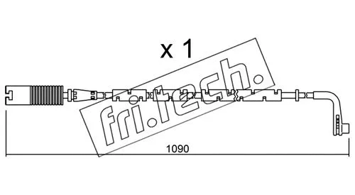 Warning Contact, brake pad wear (SU.206)