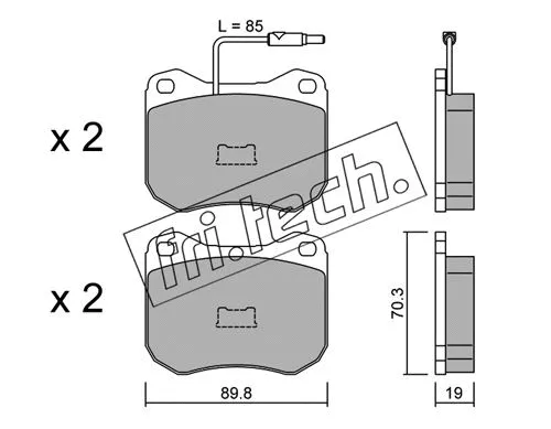 Brake Pad Set, disc brake (023.0)