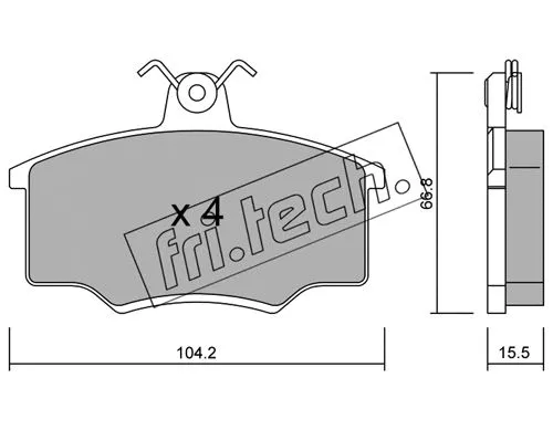 Brake Pad Set, disc brake (026.1)