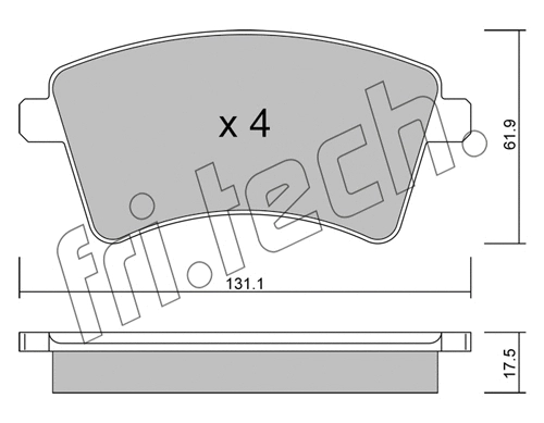 Brake Pad Set, disc brake (828.2)