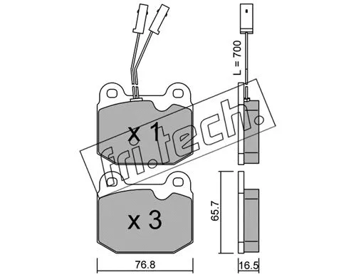 Brake Pad Set, disc brake (015.0)