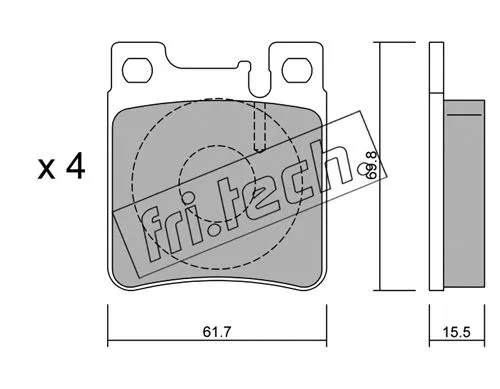 Brake Pad Set, disc brake (583.0)