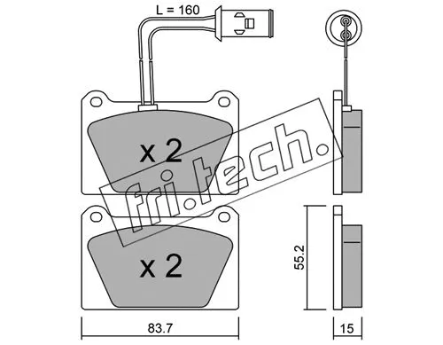 Brake Pad Set, disc brake (054.1)