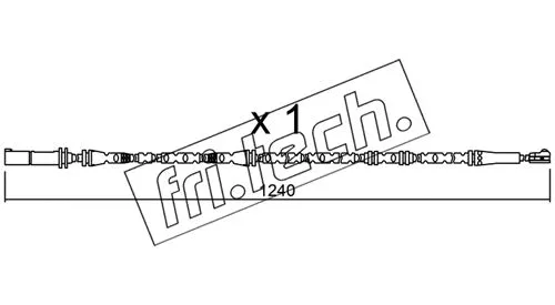Warning Contact, brake pad wear (SU.288)