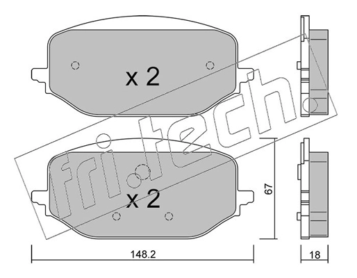 Brake Pad Set, disc brake (1351.0)