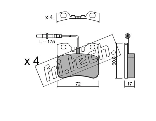 Brake Pad Set, disc brake (062.0)