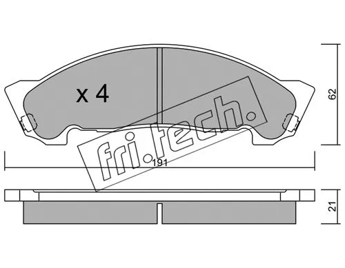 Brake Pad Set, disc brake (988.0)