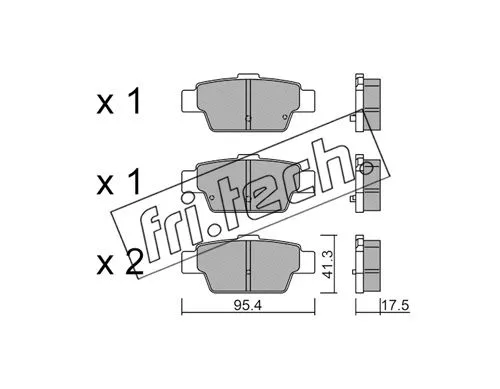 Brake Pad Set, disc brake (1144.0)