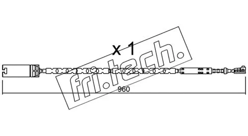 Warning Contact, brake pad wear (SU.281)