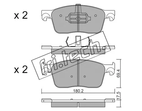 Brake Pad Set, disc brake (1107.0)