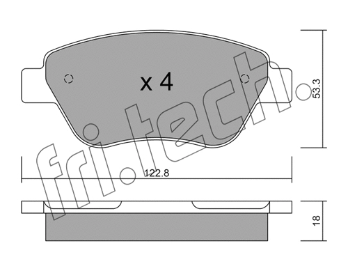 Brake Pad Set, disc brake (330.1)