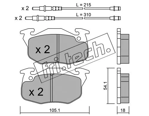 Brake Pad Set, disc brake (039.4)