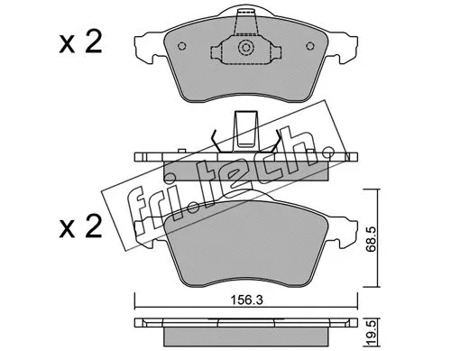 Brake Pad Set, disc brake (272.0)