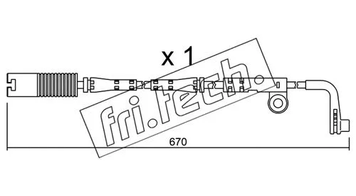 Warning Contact, brake pad wear (SU.150)
