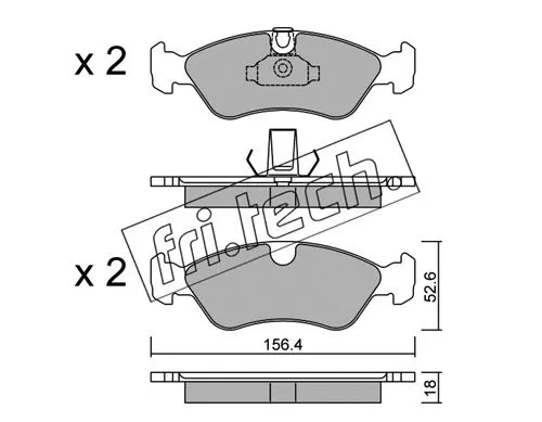 Brake Pad Set, disc brake (217.0)