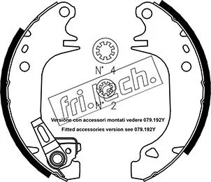 Brake Shoe Set (1079.180Y)