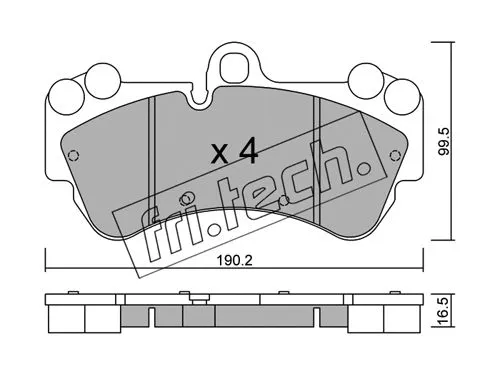 Brake Pad Set, disc brake (669.0)