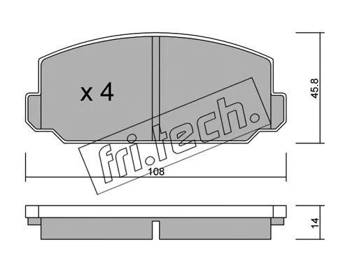 Brake Pad Set, disc brake (477.0)