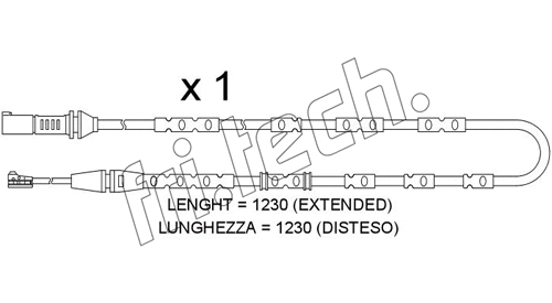 Warning Contact, brake pad wear (SU.371)