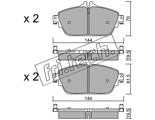 Brake Pad Set, disc brake (1041.0)