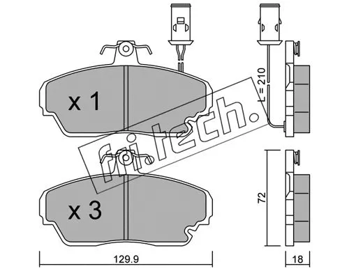 Brake Pad Set, disc brake (706.0)