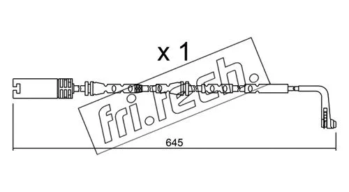Warning Contact, brake pad wear (SU.297)