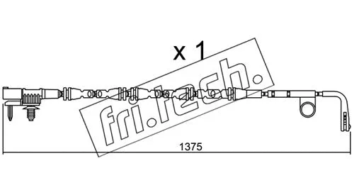 Warning Contact, brake pad wear (SU.315)