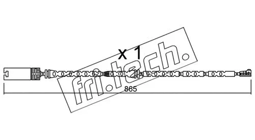 Warning Contact, brake pad wear (SU.299)