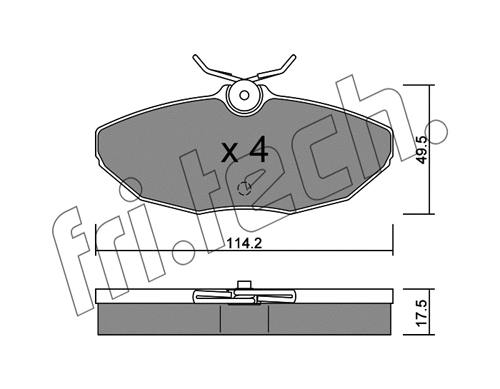 Brake Pad Set, disc brake (1190.0)