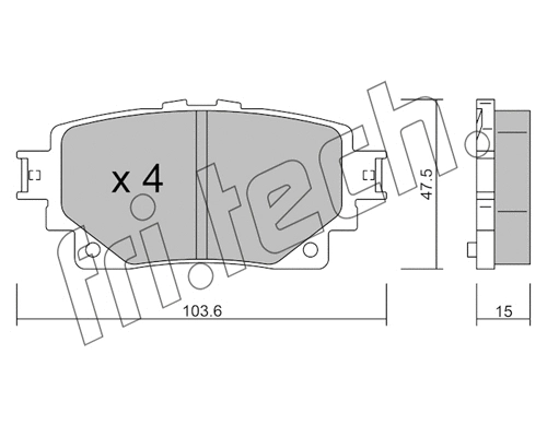 Brake Pad Set, disc brake (1229.0)