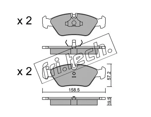 Brake Pad Set, disc brake (093.0)