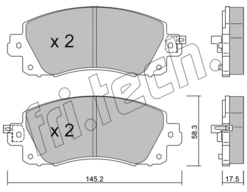 Brake Pad Set, disc brake (1161.0)