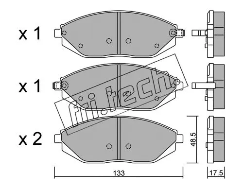 Brake Pad Set, disc brake (925.0)
